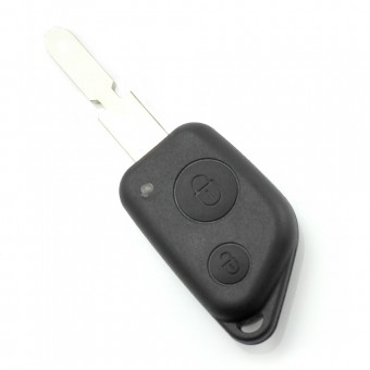 Citroen / Peugeot - Carcasa cheie cu 2 butoane, lama 4 piste