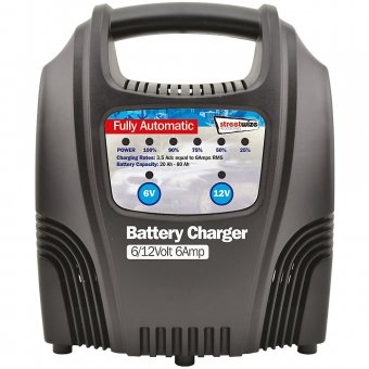 Incarcator acumulator auto automat marca Streetwize 6/ 12V 6Amp redresor cu led nivel incarcare a bateriei