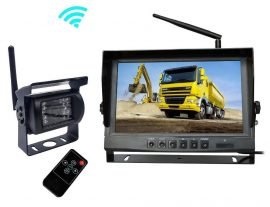 Kit marsarier wireless cu camera si display de 9 12V~24V, K610W pentru Camioane, Autocare, Bus-uri