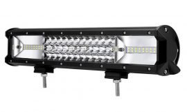 LED Bar Auto 216W, leduri pe 3 randuri, 12V-24V, 15120 Lumeni, 15,5/39,4 cm, Combo Beam 12/60 Grade