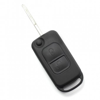 Mercedes Benz - Carcasa tip cheie briceag cu 2 butoane, lama 2 piste