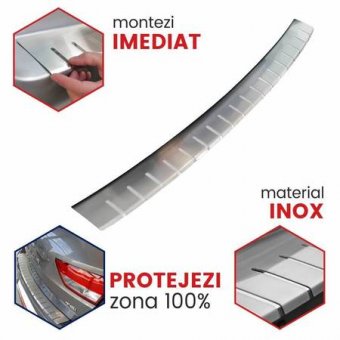 Protectie prag portbagaj inox Toyota Proace fabricatie 2016-prezent