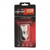 Adaptor priza bricheta USB -alb
