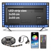 Banda LED SMART -  pentru iluminare ambientala TV, 24”-38” - SunShine