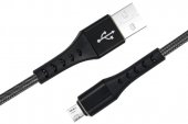Cablu date incarcare Fish Fast Charge 3.0 USB la TYPE-C 1M 3A Negru