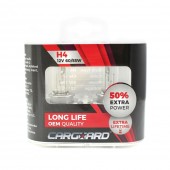 CARGUARD - Set de 2 becuri Halogen H4, 55W, +50% Intensitate - LONG LIFE