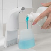Dozator de sapun lichid spumant Vog und Arths - 250 ml, independent sau cu fixare pe perete - baterii/ USB