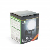 Lampa solara LED - alb rece - neagra, din plastic