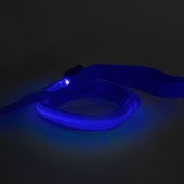 Lesa LED cu baterie - 120 x 2,5 cm - albastra