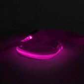 Lesa LED cu baterie - 120 x 2,5 cm - roz