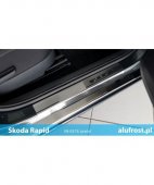Protectie praguri usi inox Skoda Rapid, fabricatie 2012-prezent 