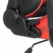 Scaun rosu de gaming - cu perna de talie si perna pentru cap