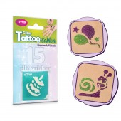 Set sabloane tatuaje - ziua de nastere - 15 buc