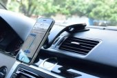 Suport telefon magnetic auto cu fixare pe bord si brat flexibil